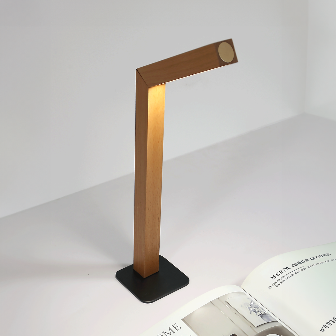 Touch Control Wooden Lamp